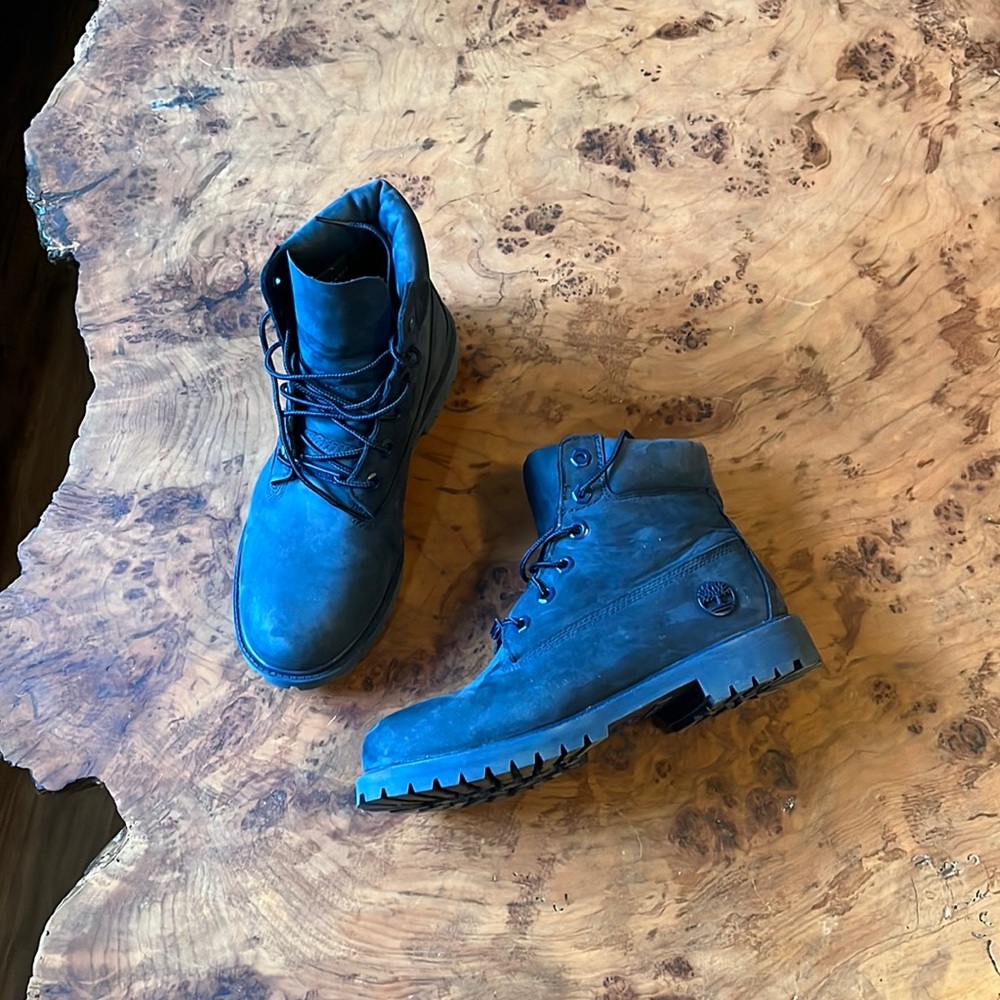 Timberland Women's Lace Up Boots - Dark Blue